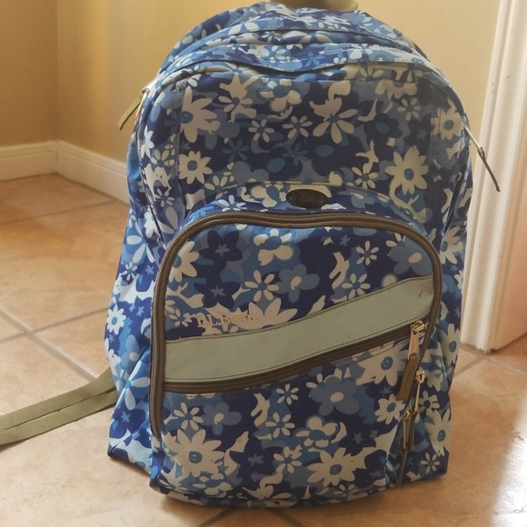ll bean floral backpack